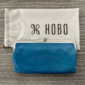 HOBO Sky Blue Leather Hobo Bag
